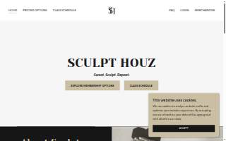 Sculpt Houz website