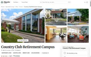 Country Club Retirement Campus website