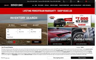 Dover GMC website