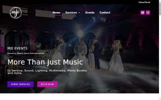 MJE Events - DJs, Photo Booths, Lighting & AV Production of Dover website