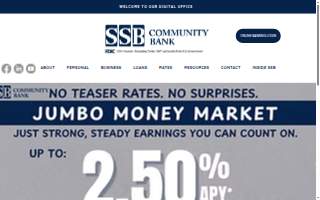 SSB Community Bank website