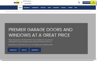 Wayne Door Sales & Services website