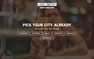 16-Bit Bar+Arcade website