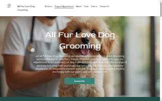 All Fur Love Mobile Dog Grooming website