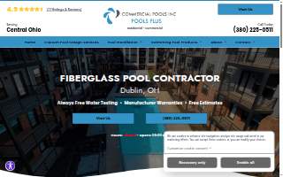 Commercial Pools Inc of Dublin website