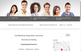 Confidential Psychiatric Services website