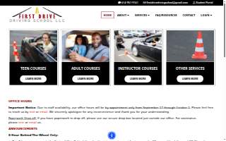 First Drive Driving School LLC website