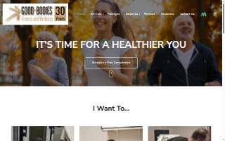 Good Bodies Fitness and Wellness website