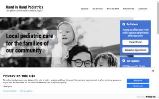 Hand In Hand Pediatrics website