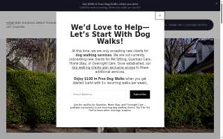 Happy Tails Dog Walking & Pet Care website