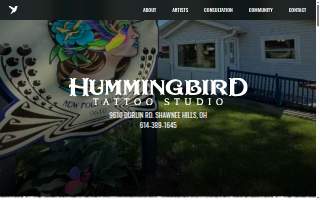 Hummingbird Tattoo Studio website
