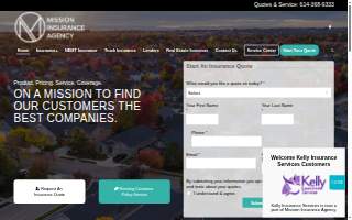 Mission Insurance Agency of Columbus website