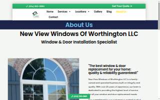 New view windows of worthington, LLC website
