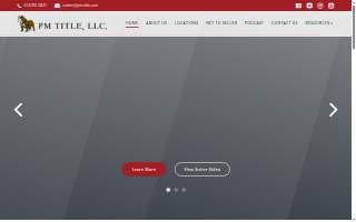 PM Title, LLC website