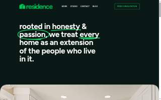 Residence – Design. Build. Remodel. website