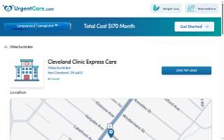 Cleveland Urgent Care website