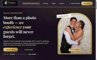 Clevelens Photo Booth website