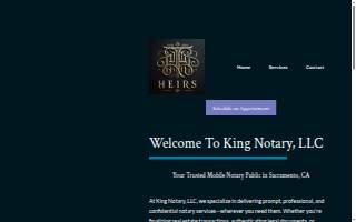 King's Notary LLC website