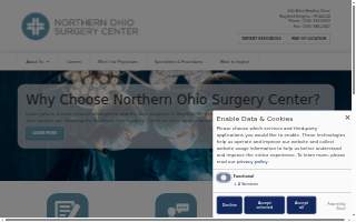 Northern Ohio Surgery Center at Cleveland Orthopedic and Spine Institute website
