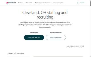 Robert Half Recruiters & Employment Agency website