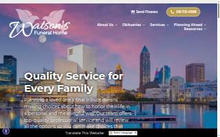 Watsons Funeral Home of East Cleveland website