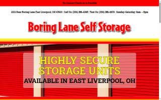 Boring Lane Self Storage website