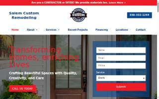 Salem Custom Remodeling website