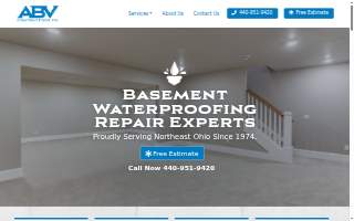 ABV Contractors of Eastlake website
