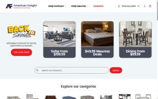 American Freight Furniture & Mattress of Eastlake website