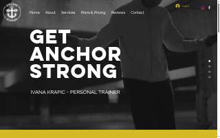Anchor Strong Fitness website