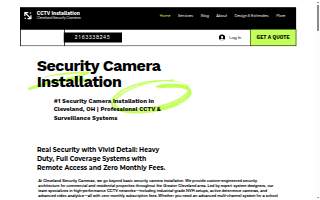 Cleveland Security Cameras of Eastlake website
