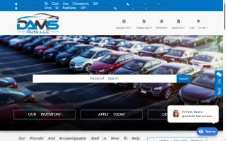 Dams Auto LLC website