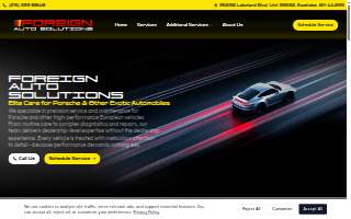 Foreign Auto Solutions website