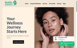 Healthy Solutions MD website