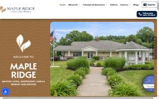 Maple Ridge Senior Living website