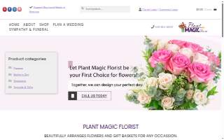 Plant Magic Florist website