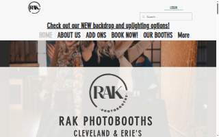 RAK Photobooths of Eastlake website