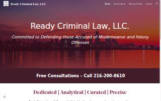 Ready Criminal Law, LLC website