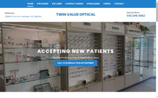 Twin Value Optical website