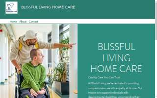 Blissful Living Home Care website