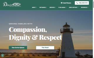 Dovin Funeral And Cremation Specialists website