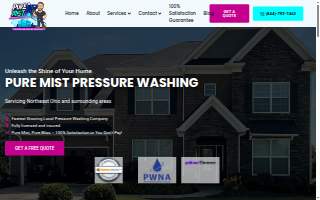 Pure Mist Pressure Washing of Elyria website