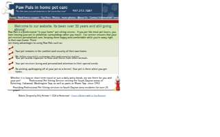 Paw Pals In Home Pet Care of Englewood website