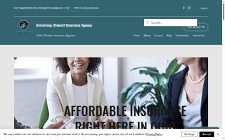 Armstrong-Stewart Insurance Agency website