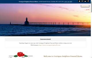 Corrigan-Deighton Funeral Home website