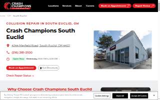 Crash Champions Collision Repair South Euclid website