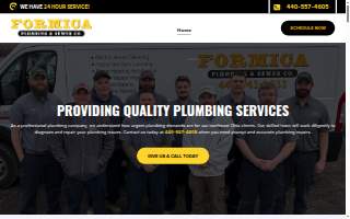 Formica Plumbing & Drain Cleaning website