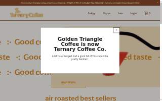 Golden Triangle Coffee website