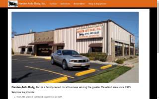 Harden Auto Body Inc website