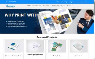 Keener Printing Company website